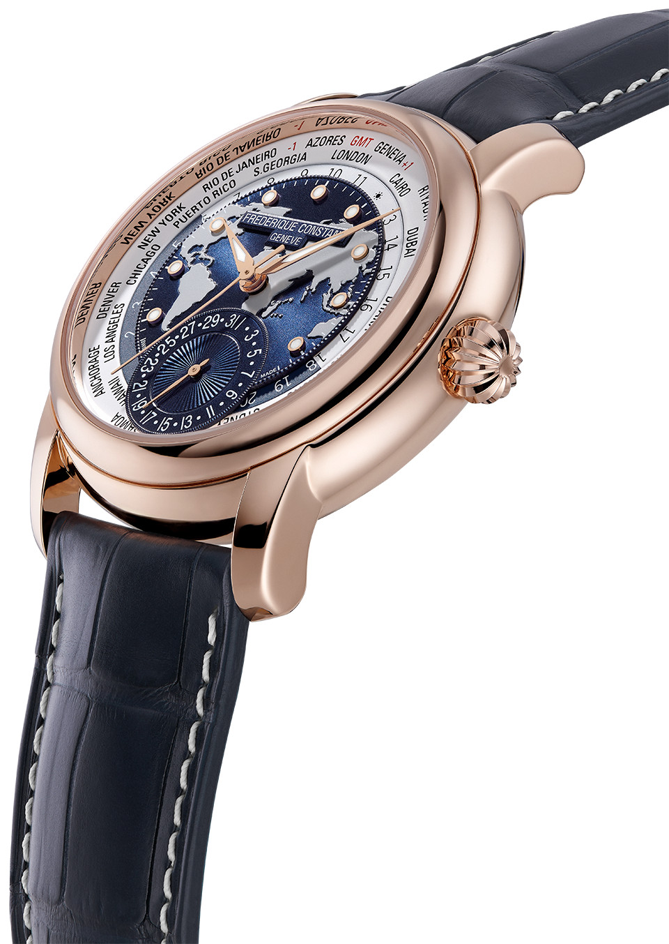 時計 FREDERIQUE CONSTANT Manufacture Classic Worldtimer Watch FC-718NWWM4H9 | Frederique